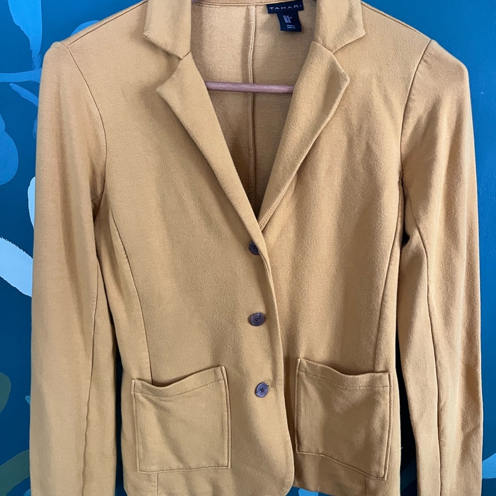 Yellow Soft Blazer/Top